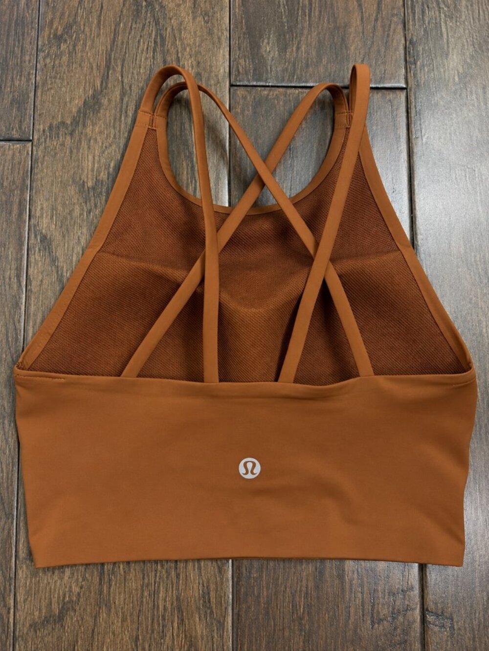 NEW Lululemon Like a Cloud High-Neck Longline Bra Roasted Brown